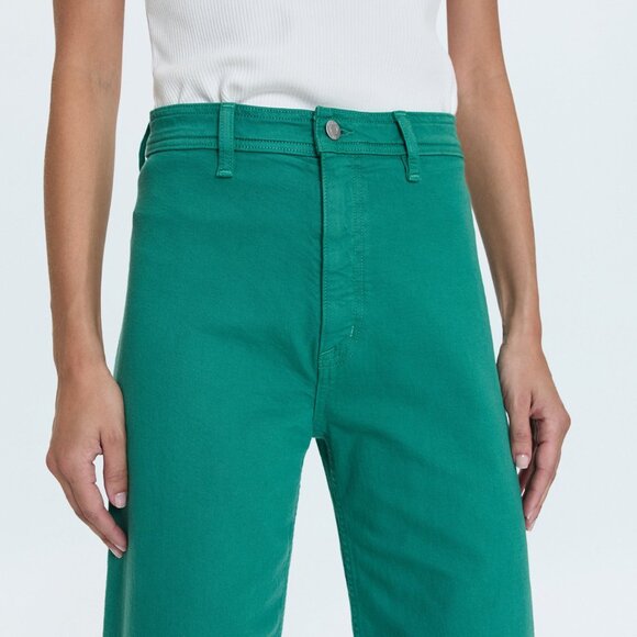 Penny High Rise Wide Leg Jeans Viridian Pistola Denim NWT - Picture 6 of 6